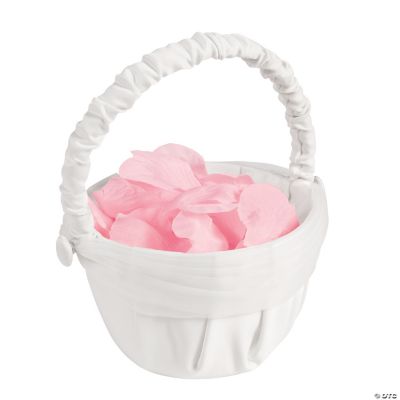 Ivory Tulle Wedding Basket