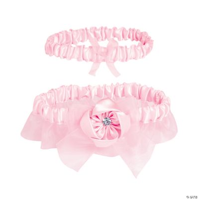 Pink Wedding Garter Set