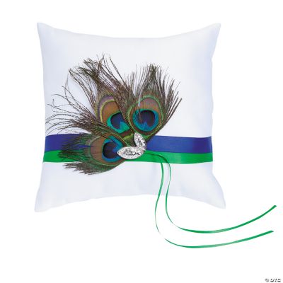 Peacock Wedding Ring Pillow