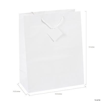 Large White Gift Bags Oriental Trading