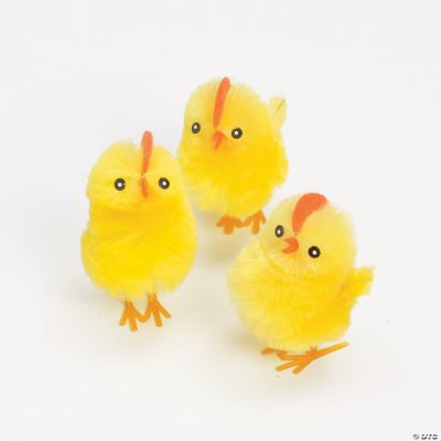 Chenille Fuzzy Chicks