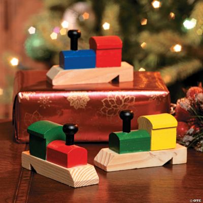 Painted Train-Shaped Whistles