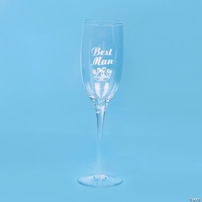 Best Man Champagne Flute