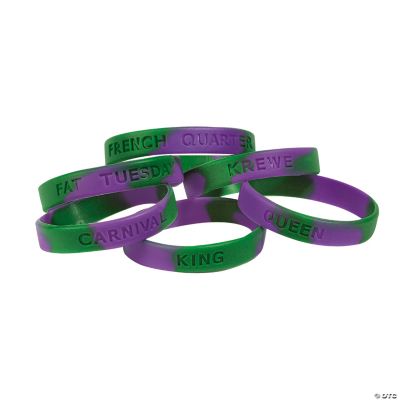 Mardi Gras Sayings Bracelets