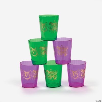 Mardi Gras Shot Glasses