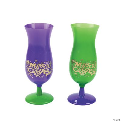 Mardi Gras Hurricane Cups