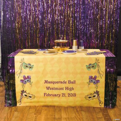 Personalized Masquerade Table Runner