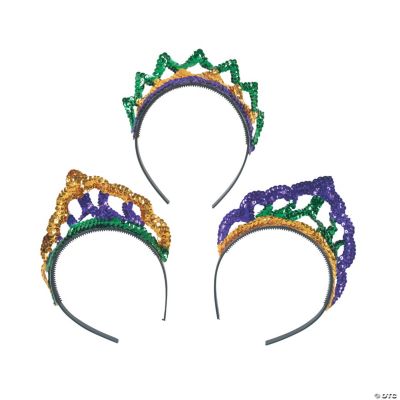 Mardi Gras Sequin Tiaras