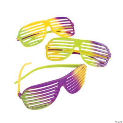 Mardi Gras Shutter Shading Glasses
