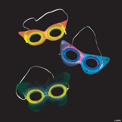 Mardi Gras Glow Masks