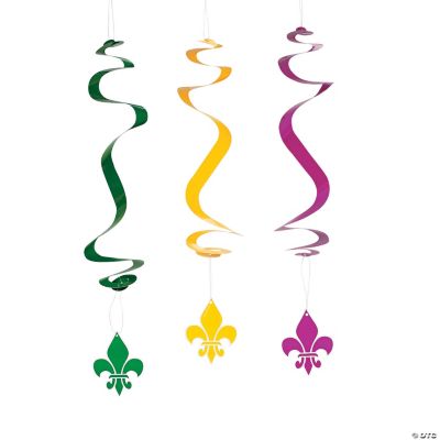 Fleur De Lis Dangling Swirls