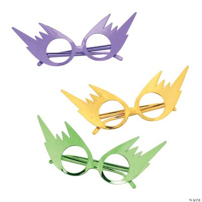 Mardi Gras Cat's Eye Mask Glasses