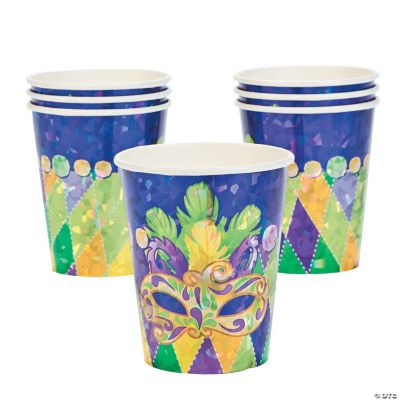 Prismatic Mardi Gras Cups