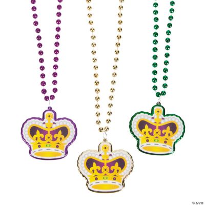 Mardi Gras Beads With Crown
