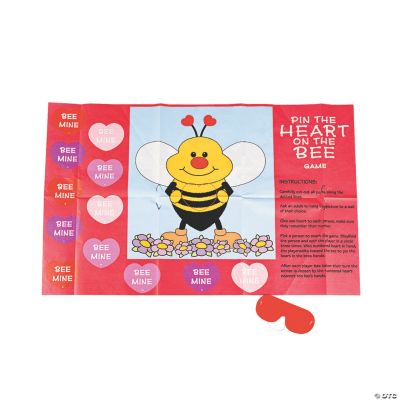 Valentine “Pin The Heart On The Bee” Game