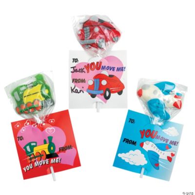 “You Move Me” Valentine Cards With Suckers