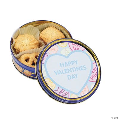 Personalized Valentine Cookie Tins