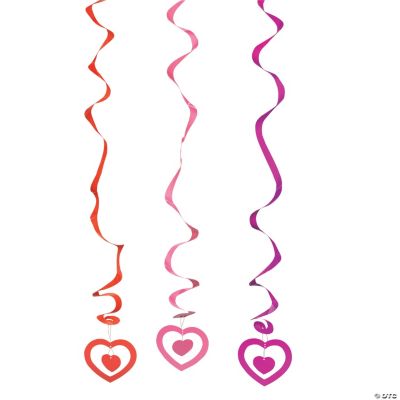 Large Valentine Dangling Swirls