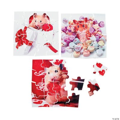 Mini Valentine Animal Puzzles