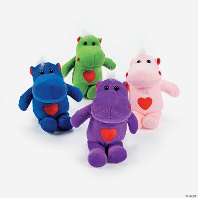 Plush Hippos With Hearts