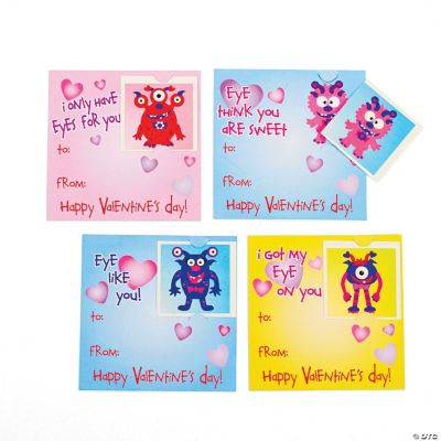 Valentine Monster Tattoos On Cards
