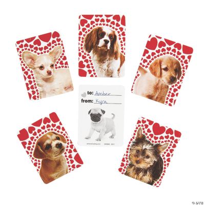 Valentine Love Puppy Photo Cards