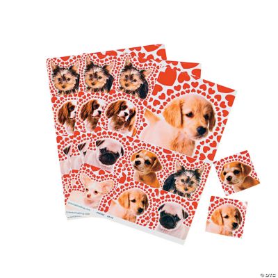 Valentine Puppy Love Sticker Sheets