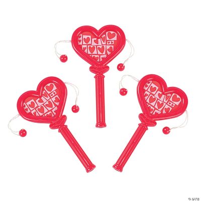Mini Heart-Shaped Noisemakers