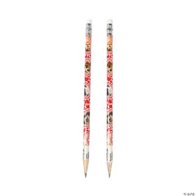 Puppy Pencils With Hearts