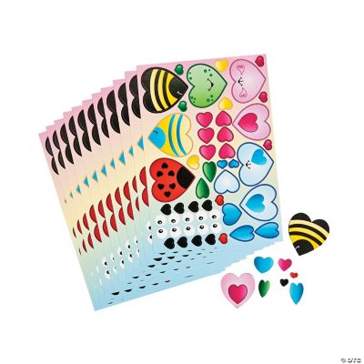 Make-A-Heart Character Stickers