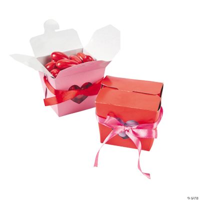 Valentine Takeout Boxes With Heart Cutouts