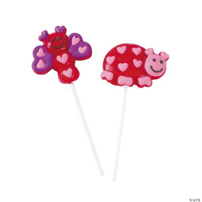 Valentine Bug Character Suckers