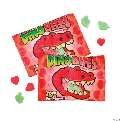Valentine Dino Bites Gummy Fun Packs