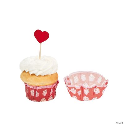 Valentine Baking Cups With Picks