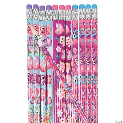 Owl Valentine's Day Pencils