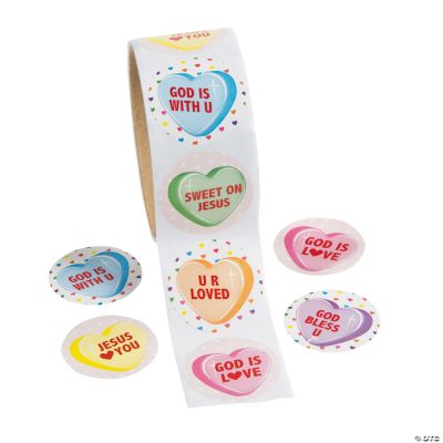 Sweet Blessings Heart Roll Stickers