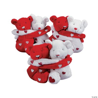 Plush Hugging Valentine Bean Bag Bears