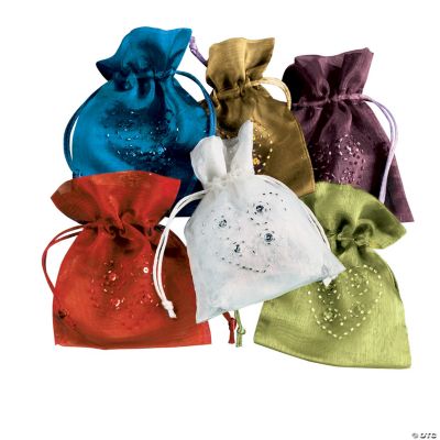 Bejeweled Drawstring Bags
