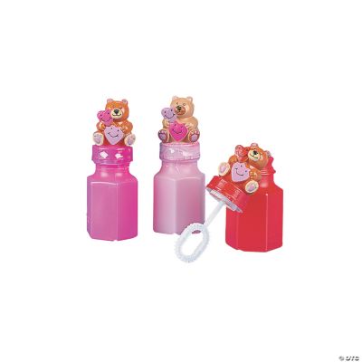 Valentine Bear Bubble Bottles