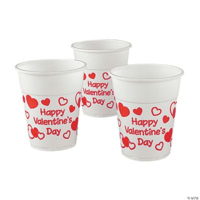 Valentine Disposable Plastic Cups