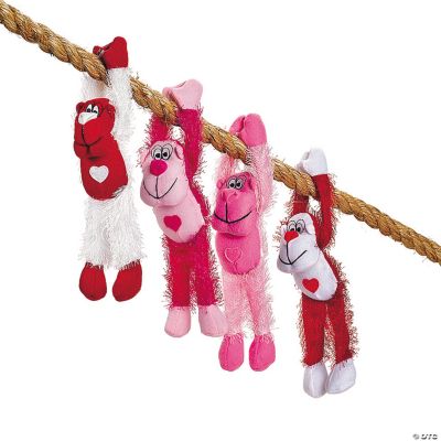 Plush Valentine Gorillas With Long Arms