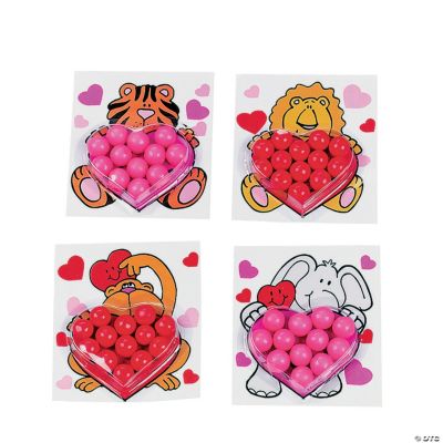 Valentine Cards With Gumballs