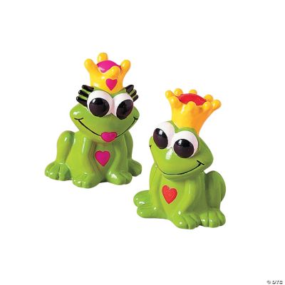 Valentine Frog With Crown Finger Puppets