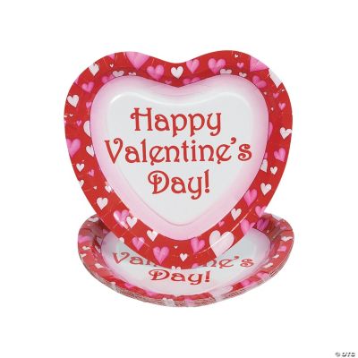 “Happy Valentine’s Day!” Heart-Shaped Plates