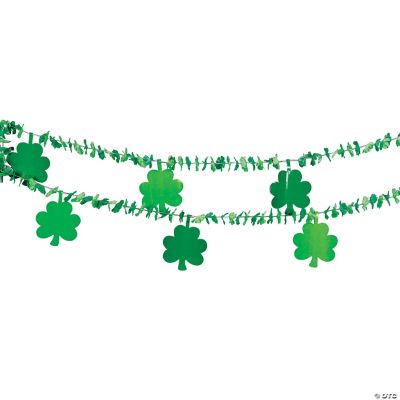 Garland With Shamrock Cutouts