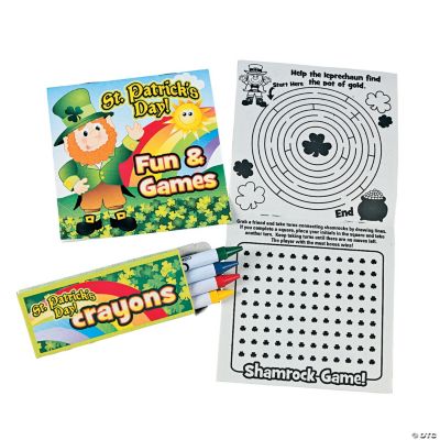 St. Patrick's Day Activity Books With Crayons