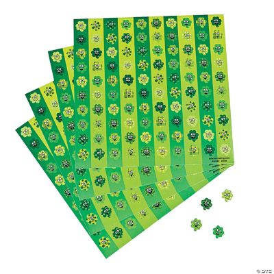 Smiling Shamrock Mini Stickers