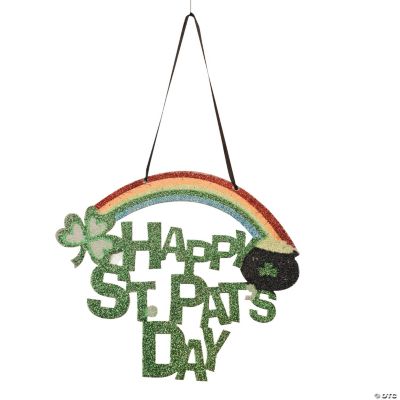 St. Patrick’s Day Glitter Door Hanger
