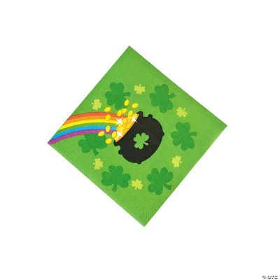 St. Pat’s Rainbow Beverage Napkins