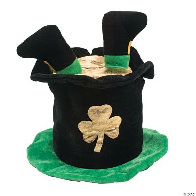 Plush St. Patrick’s Day Pot Of Gold Hat With Feet